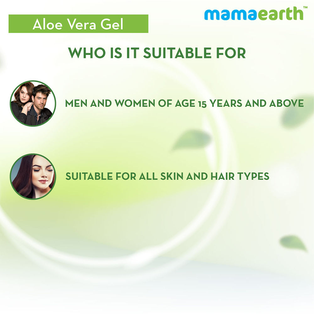 Aloe Vera Gel with Pure Aloe Vera & VitaminE for Skin & Hair 300ml| Hydrates, Soothes Skin