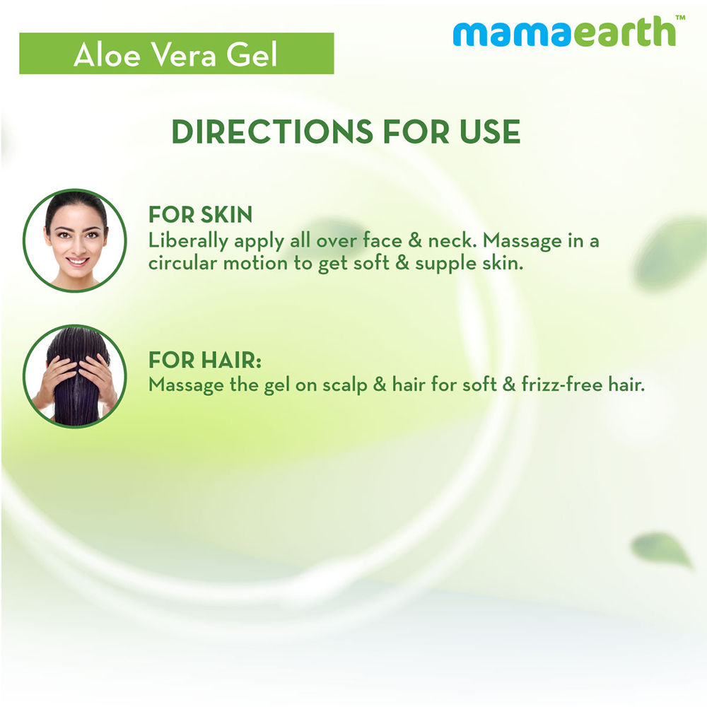 Aloe Vera Gel with Pure Aloe Vera & VitaminE for Skin & Hair 300ml| Hydrates, Soothes Skin