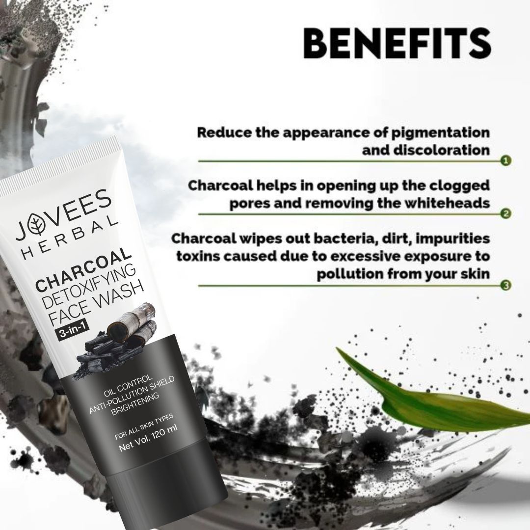Activated Charcoal Detoxifying Face Wash Smooth & Supple Skin