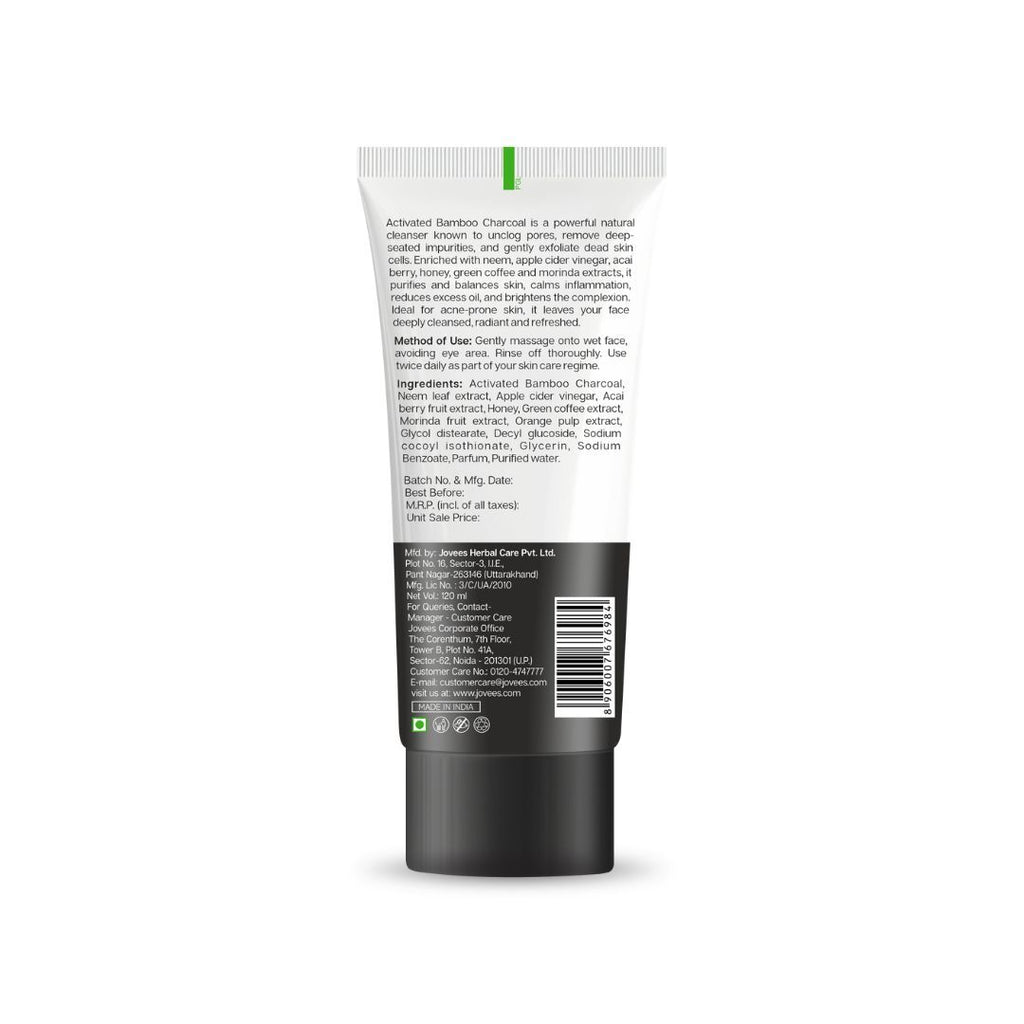 Activated Charcoal Detoxifying Face Wash Smooth & Supple Skin