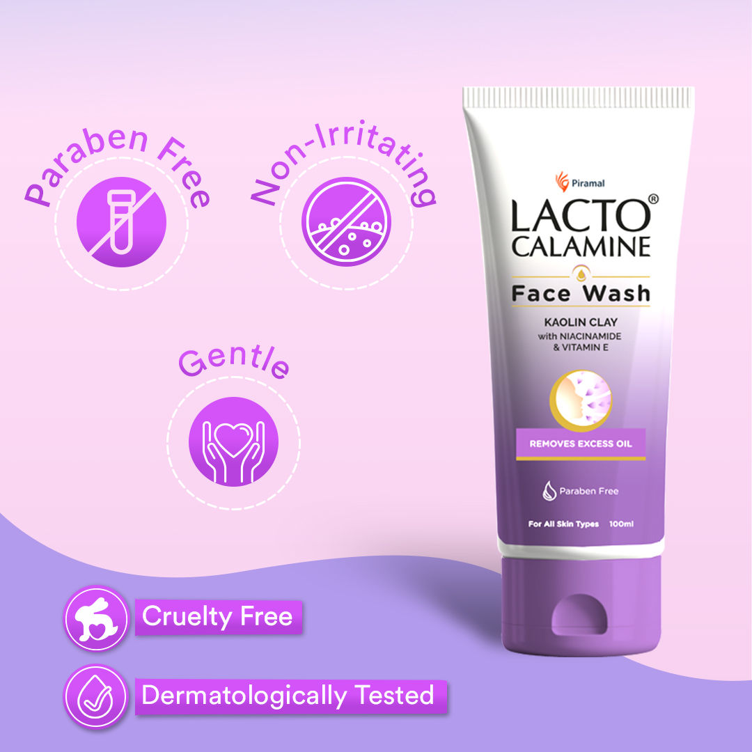 Face Wash with Kaolin Clay, Niacinamide & Vitamin E for All Skin Types