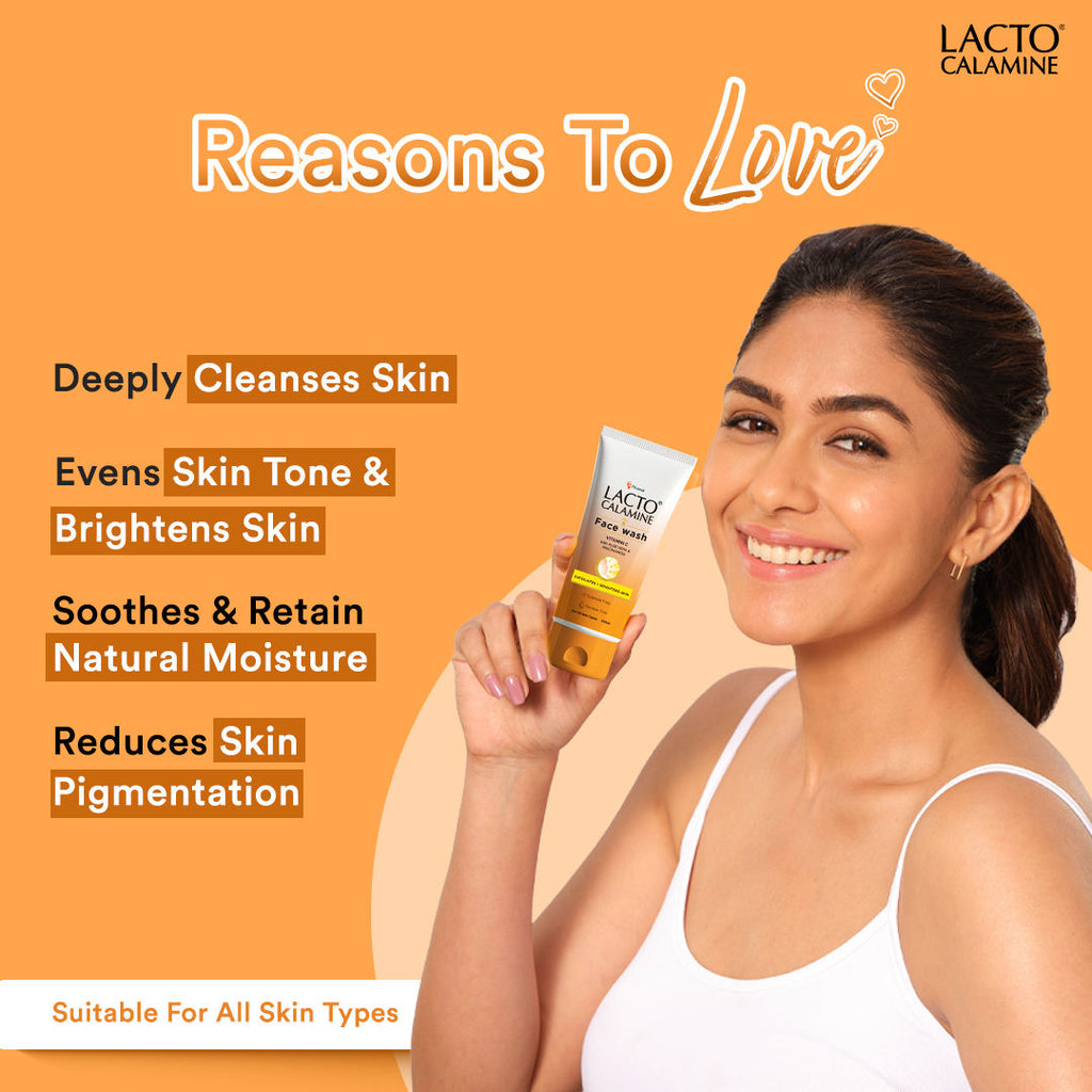 Vitamin C Face Wash With Aloe Vera & Niacinamide For Glowing & Skin Brightening