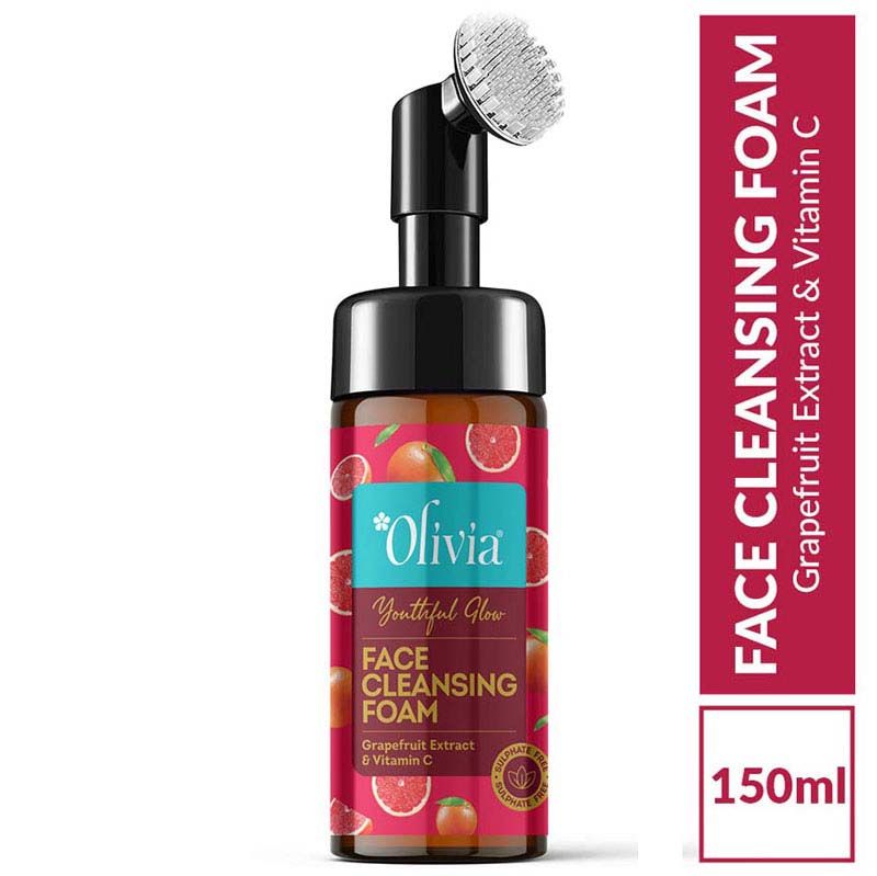 Youthful Glow Face Cleansing Foam –With Grapefruit Extract & Vitamin C for Bright, Even Skin