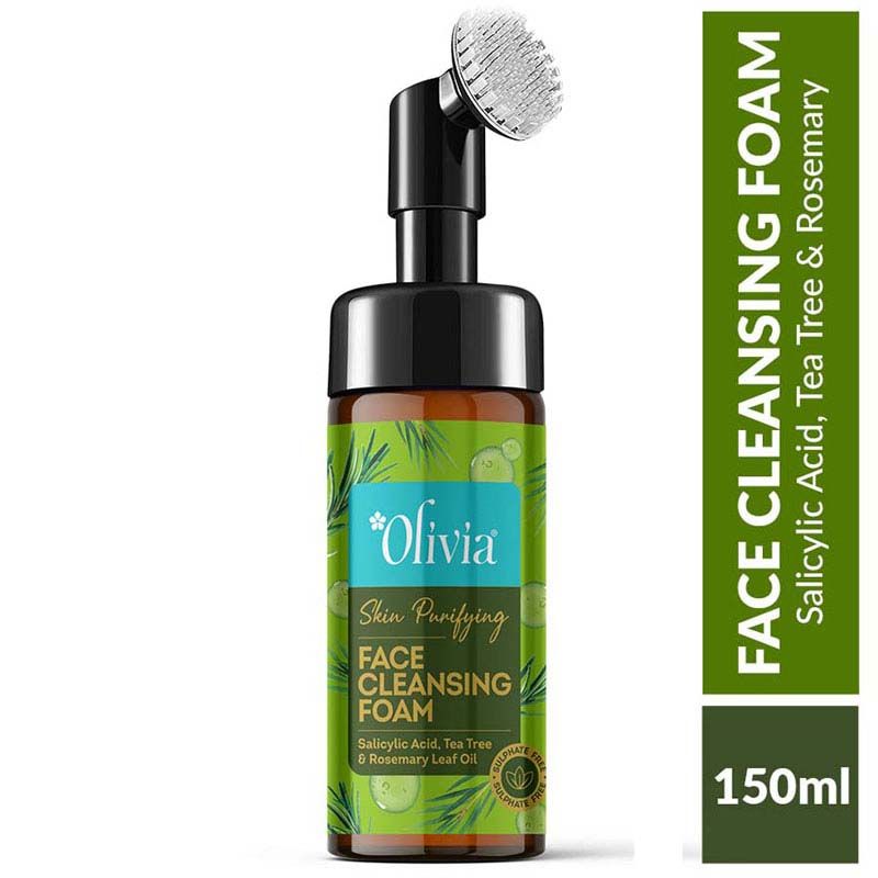 Skin Purifying Face Cleansing Foam–With Salicylic Acid, Tea Tree & Rosemary for Deep Cleanse