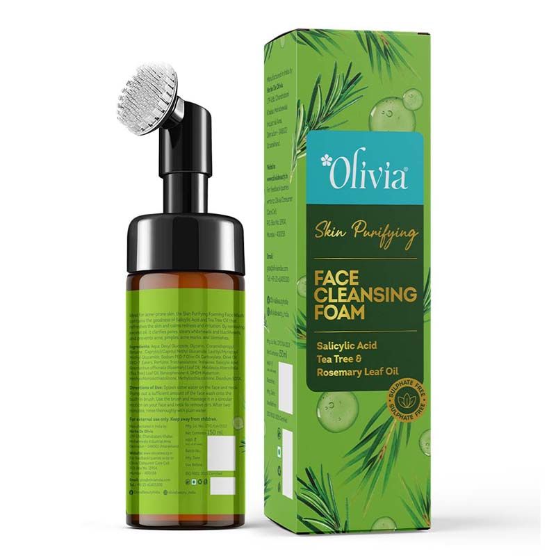 Skin Purifying Face Cleansing Foam–With Salicylic Acid, Tea Tree & Rosemary for Deep Cleanse