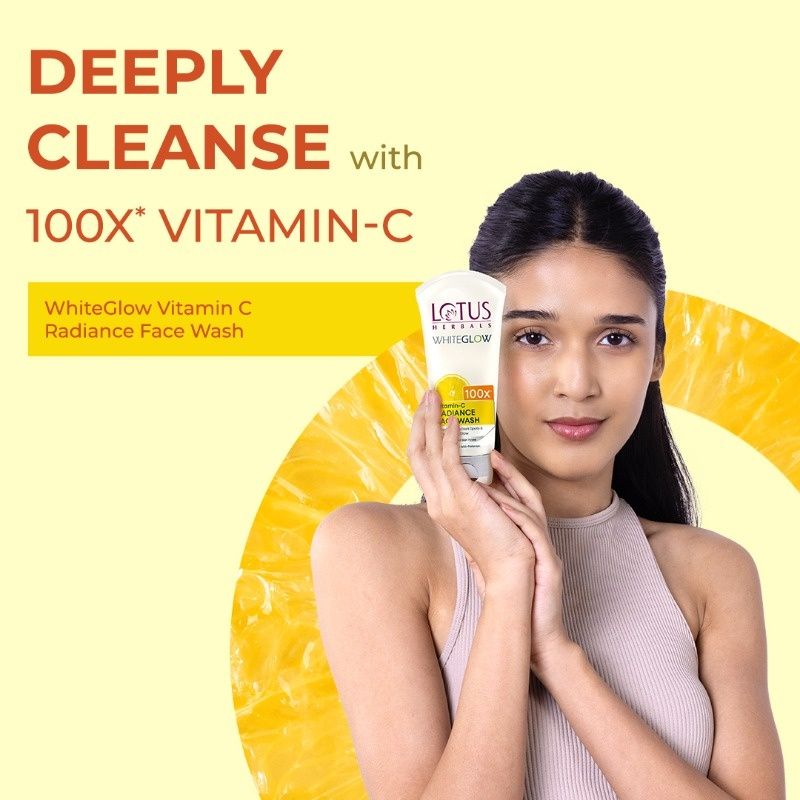 Whiteglow Vitamin C Radiance Face Wash Reduce Dark Spots & Dull Skin, All Skin Types