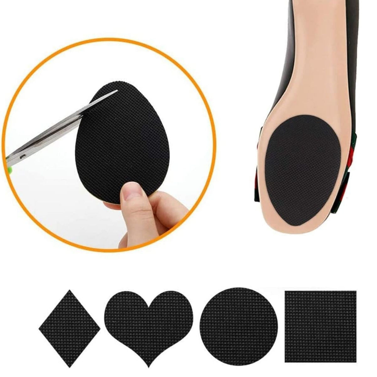 Non-slip Shoe Pads Anti-slip Grips Non-skid Adhesive Sole Protector Tape Stickers for Footwear