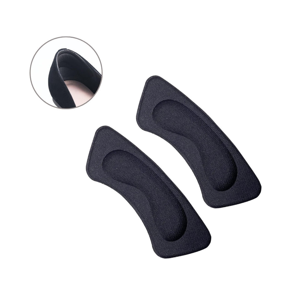 Heel Liners Self-Adhesive Shoe Bite Protector Foam Pads Insole Inserts Cushion Strips in Black