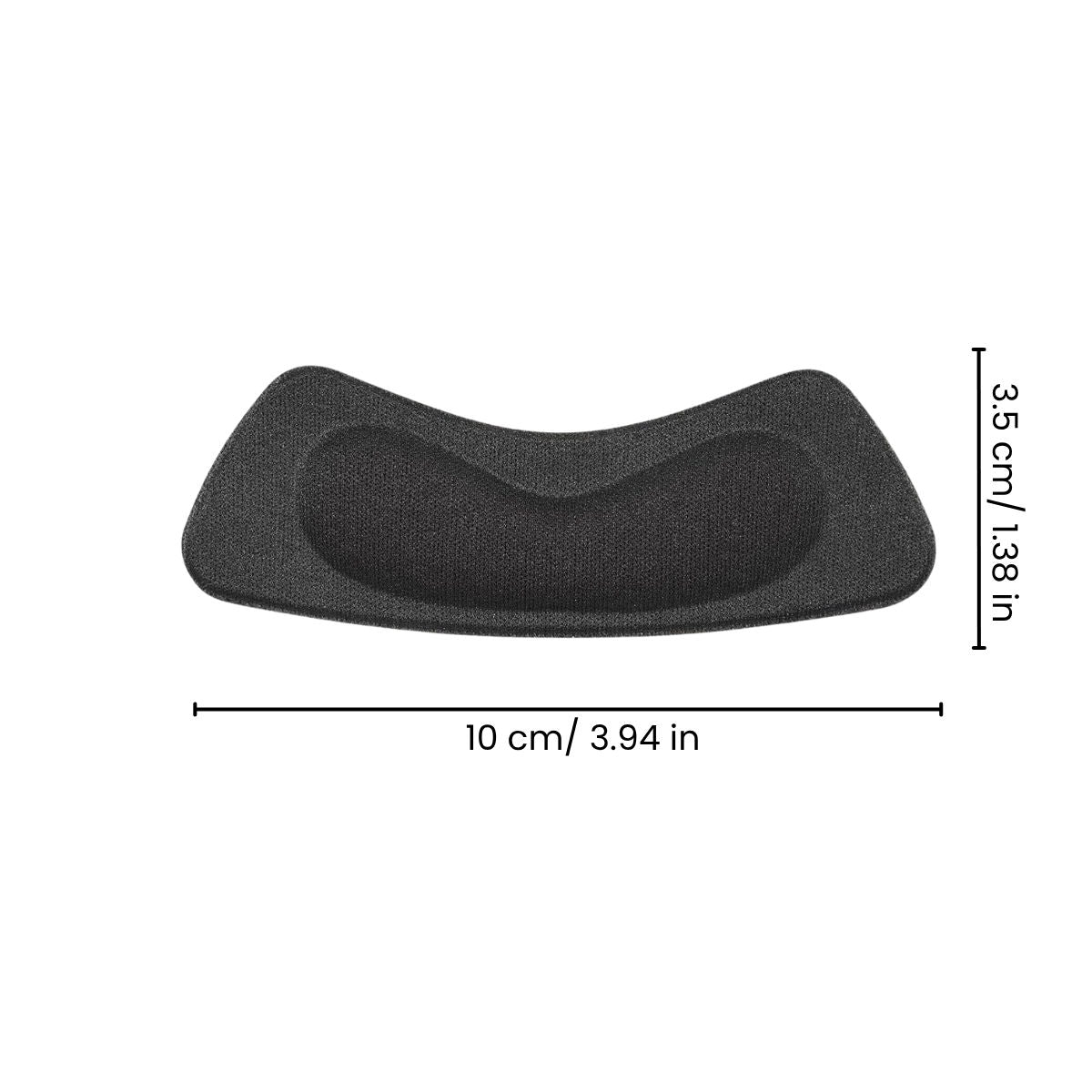 Heel Liners Self-Adhesive Shoe Bite Protector Foam Pads Insole Inserts Cushion Strips in Black