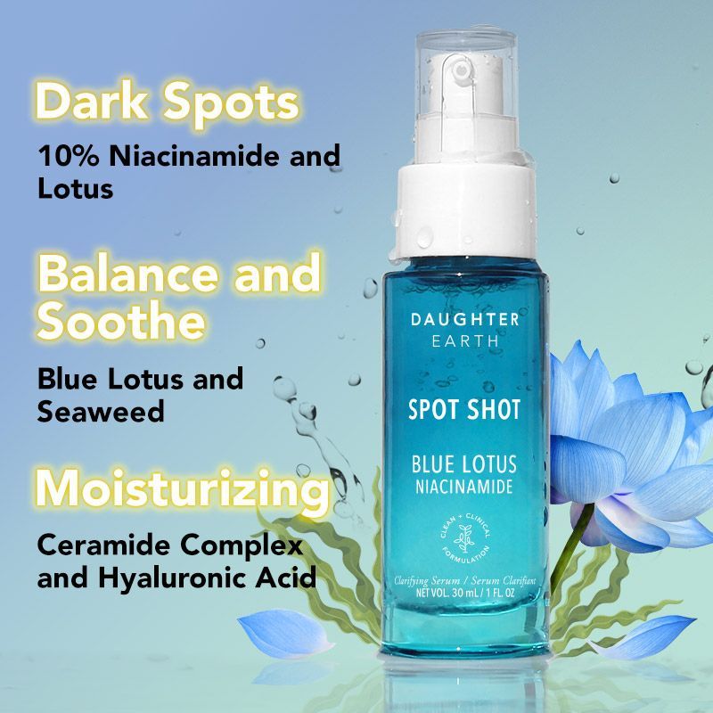 Spot Shot 10% Niacinamide Serum With Blue Lotus & Ceramides