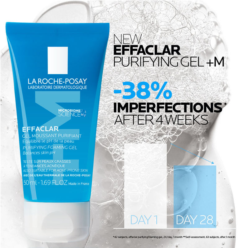 Effaclar Purifying Anti-Acne Gel Face wash, Gentle Cleanser for Oily, Acne Prone skin
