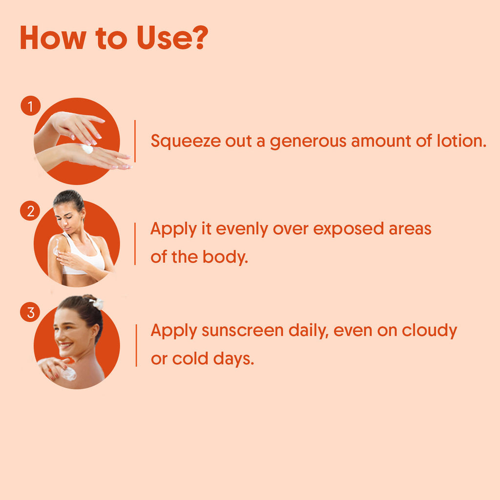 Oil-Free Sunscreen Body Lotion SPF 50 PA++++, For Oily & Dry Skin, In-Vivo Tested
