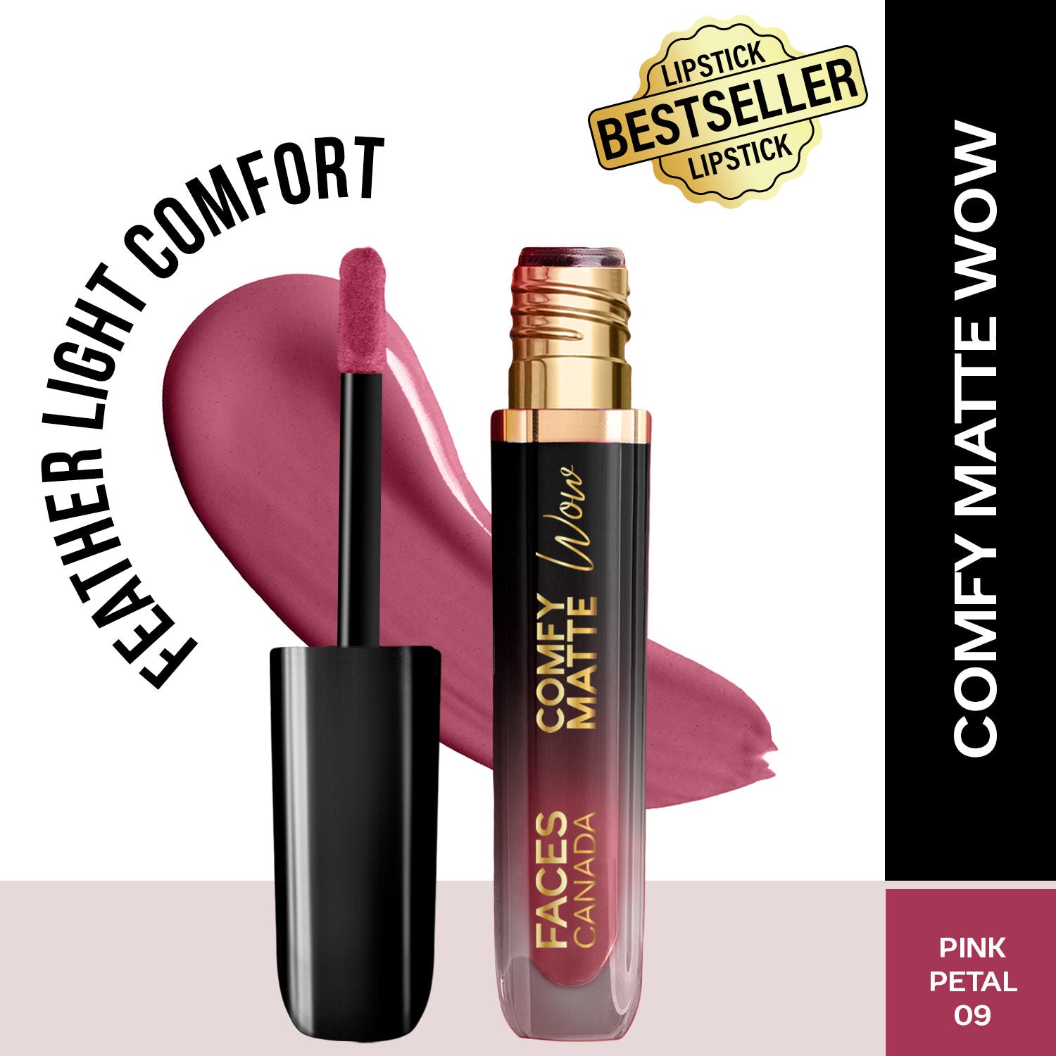 Comfy Matte Wow Liquid Lipstick - Pink Petal 09