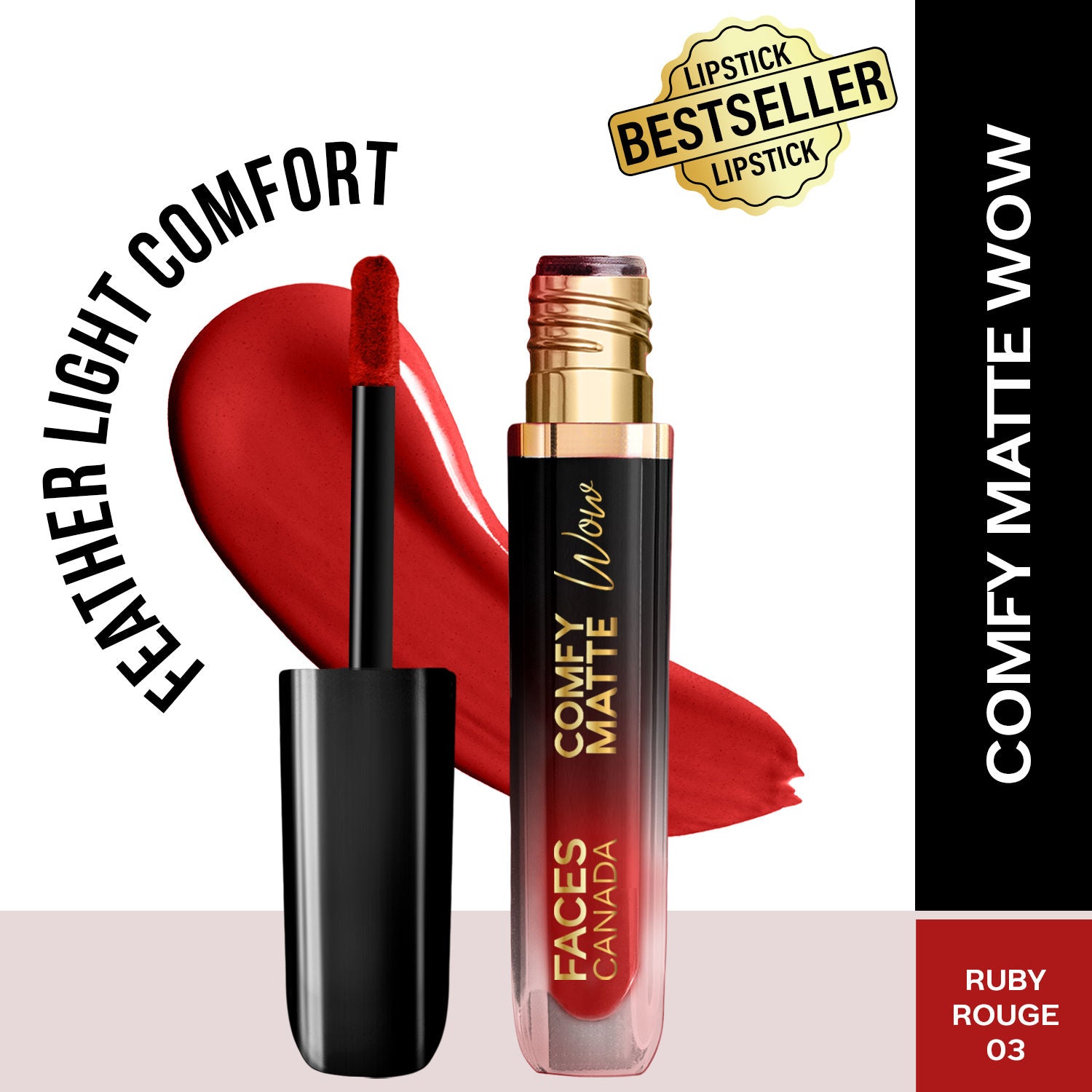 Comfy Matte Wow Liquid Lipstick - Ruby Rouge 03