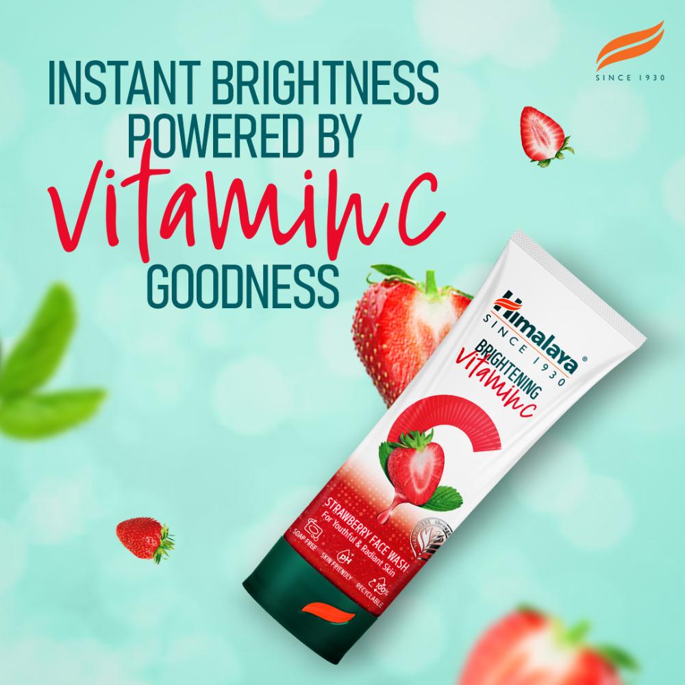 Brightening Vitamin C Strawberry Face Wash