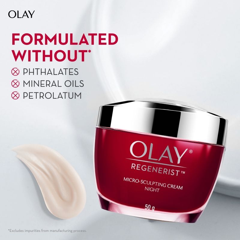Regenerist Micosculpting Night Cream For Plump Bouncy Skin With Hyaluronic Acid & Niacinamide