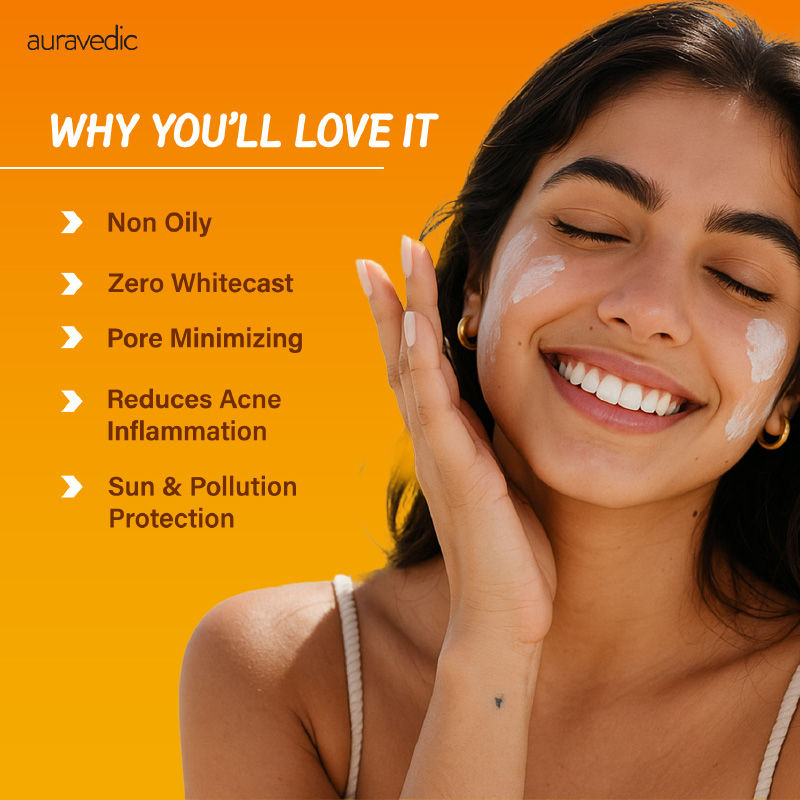 Acne Sunscreen for Oily Skin Pore Minimizing Sunscreen SPF 50 PA ++++ Gotu kola
