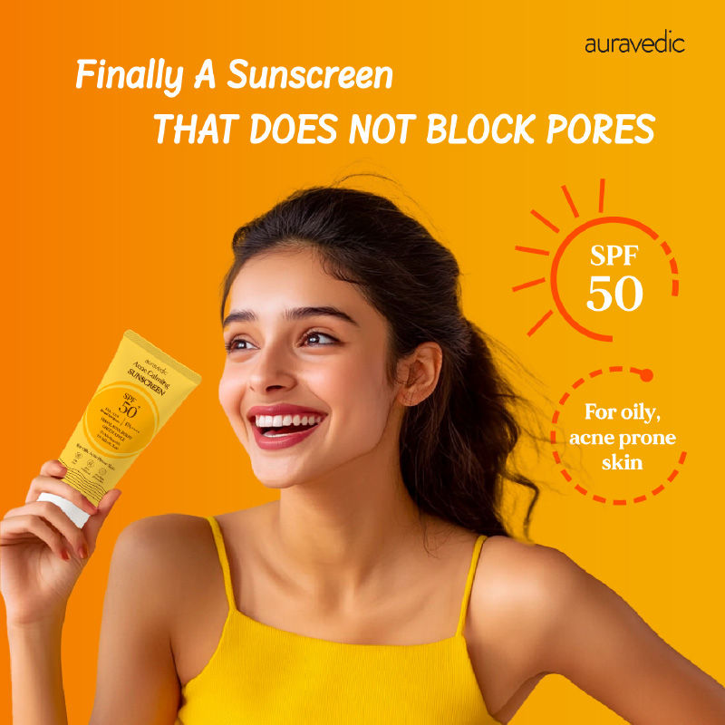 Acne Sunscreen for Oily Skin Pore Minimizing Sunscreen SPF 50 PA ++++ Gotu kola
