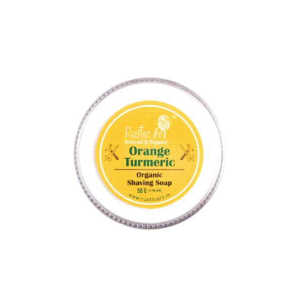 Natural & Organic Orange Turmeric Shaving Soap