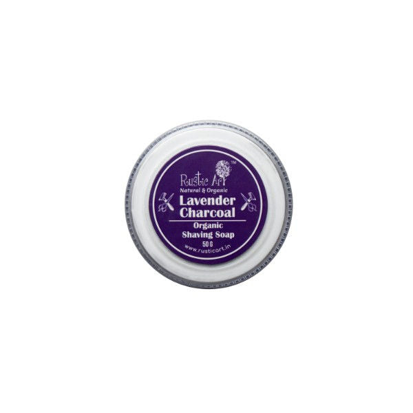 Natural & Organic Lavender Charcoal Shaving Soap
