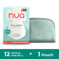 Complete Comfort XL+ Sanitary Pads With Vegan Leather Pouch