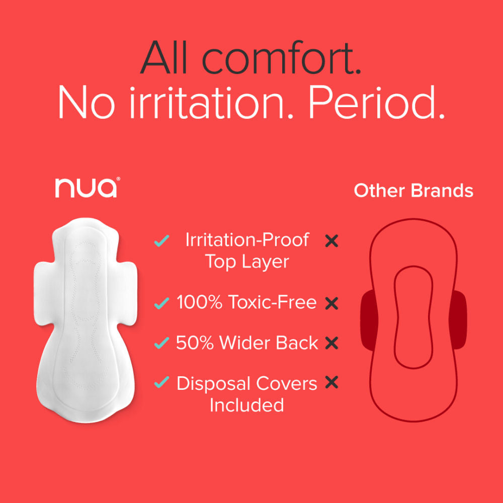 Complete Comfort XL+ Sanitary Pads With Vegan Leather Pouch