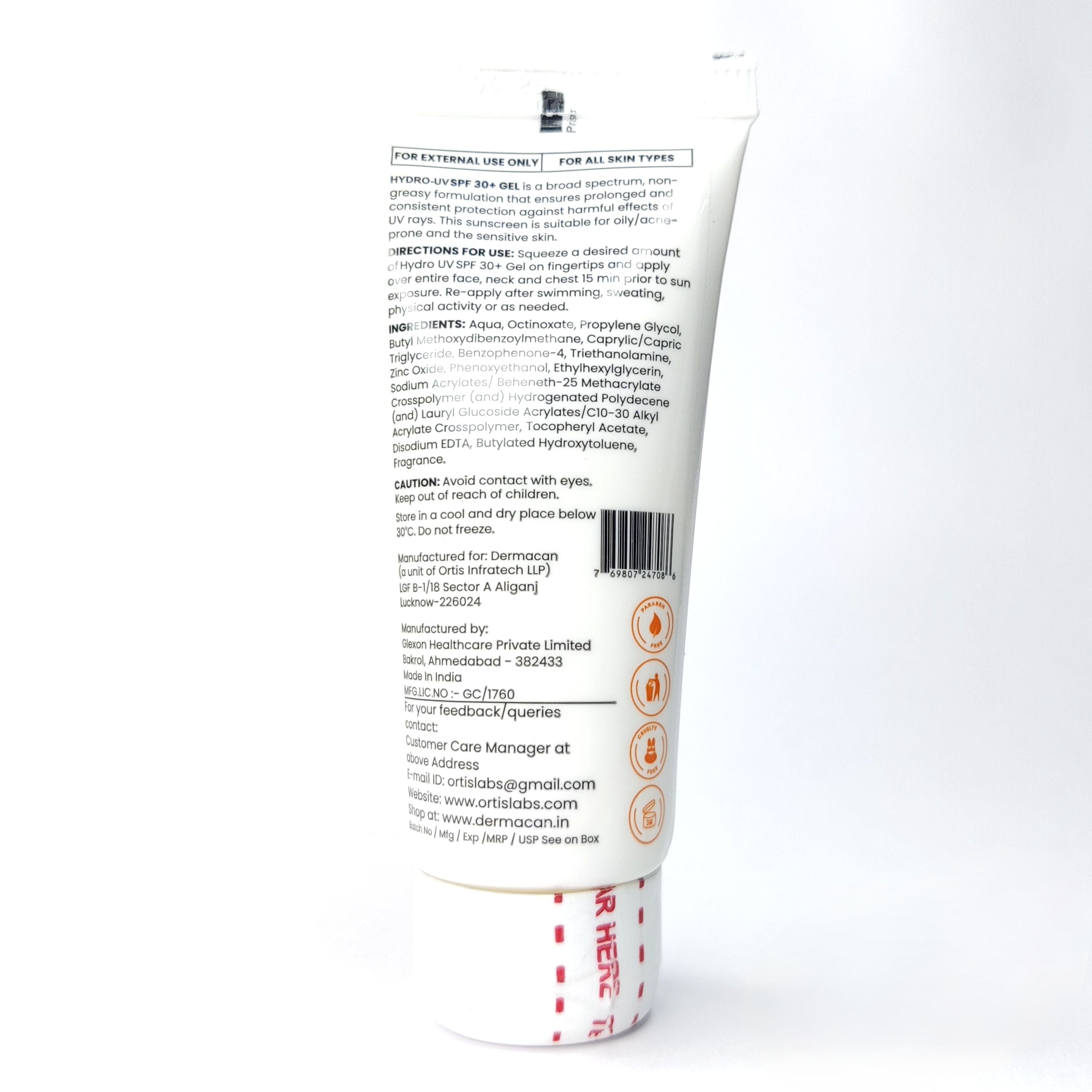 Sunscreen SPF 30+ PA+++ Gel