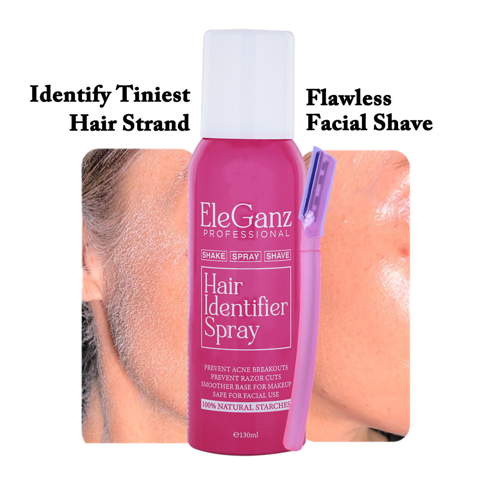 Hair Identifier Spray For Face Hair Removal & Razor Coz - 100% Natural Starches