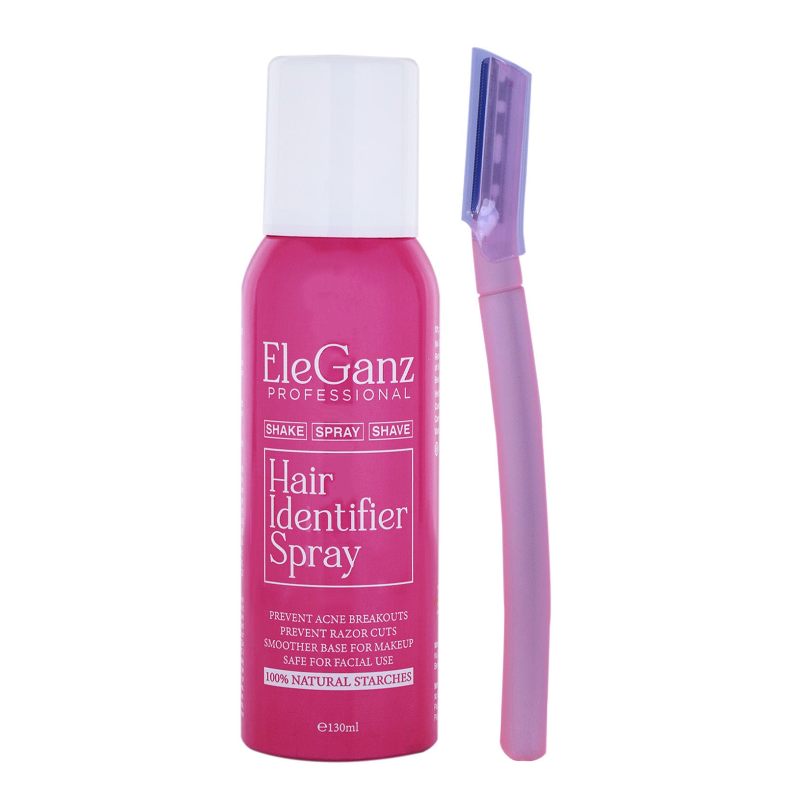 Hair Identifier Spray For Face Hair Removal & Razor Coz - 100% Natural Starches