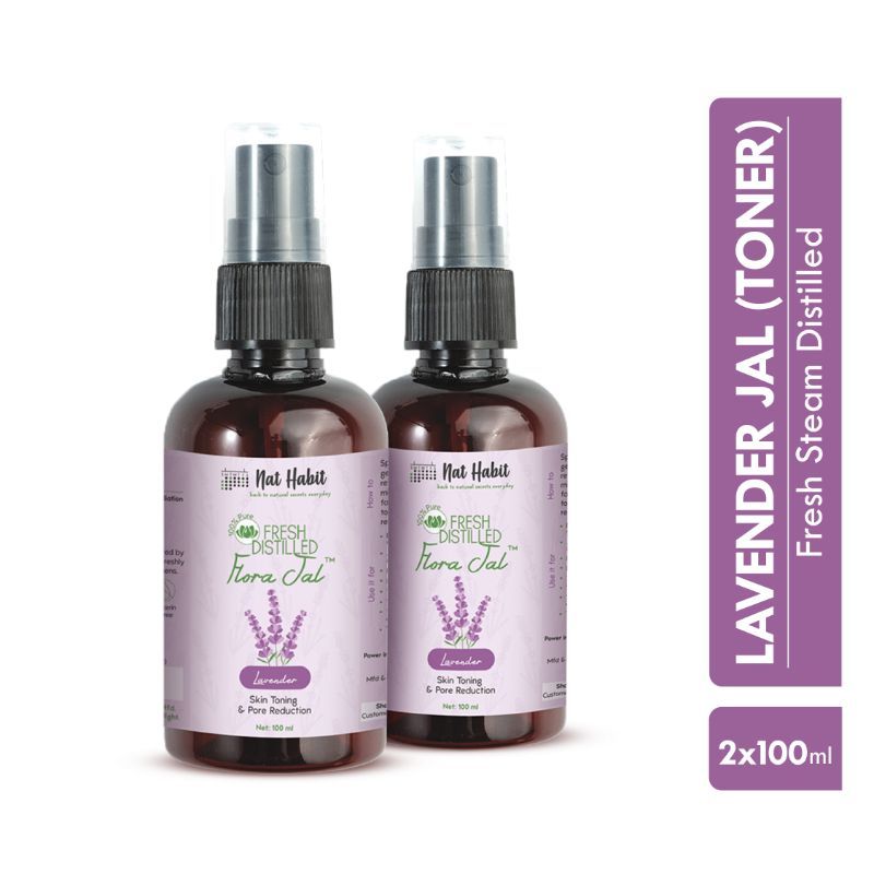 100% Pure Lavender Jal - Toner & Face Mist for Pore Reduction, Acne Control & Hydration