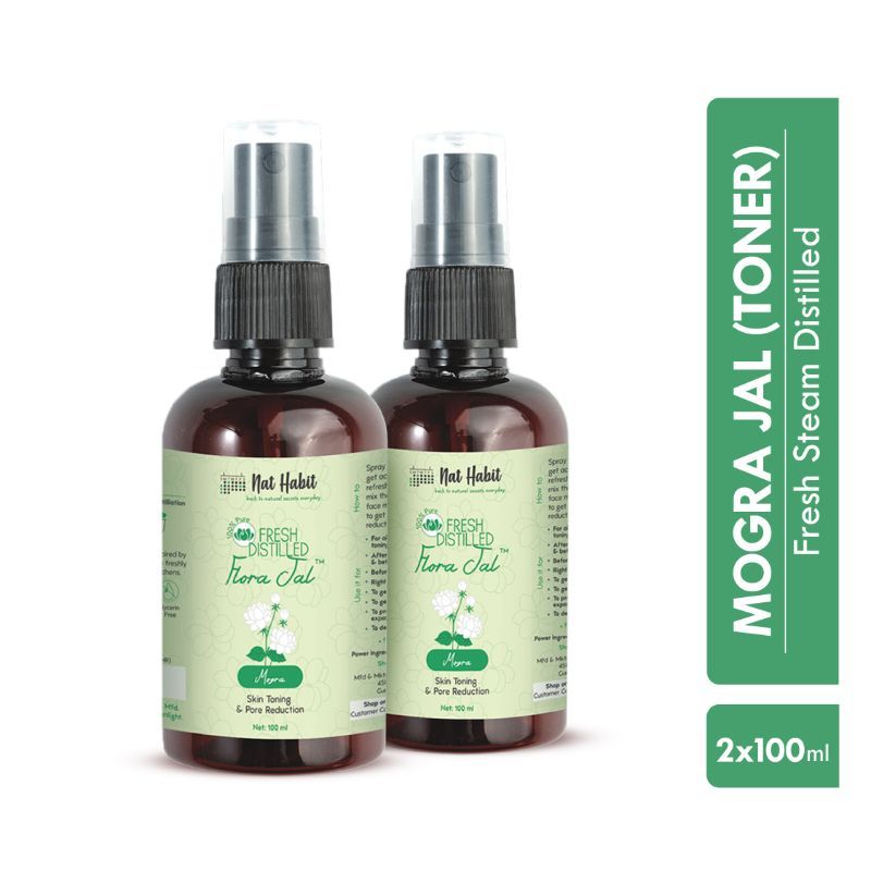 100% Pure Mogra Jal- Mogra Water, Toner & Face Mist for Oil Control, Acne & Skin Hydration