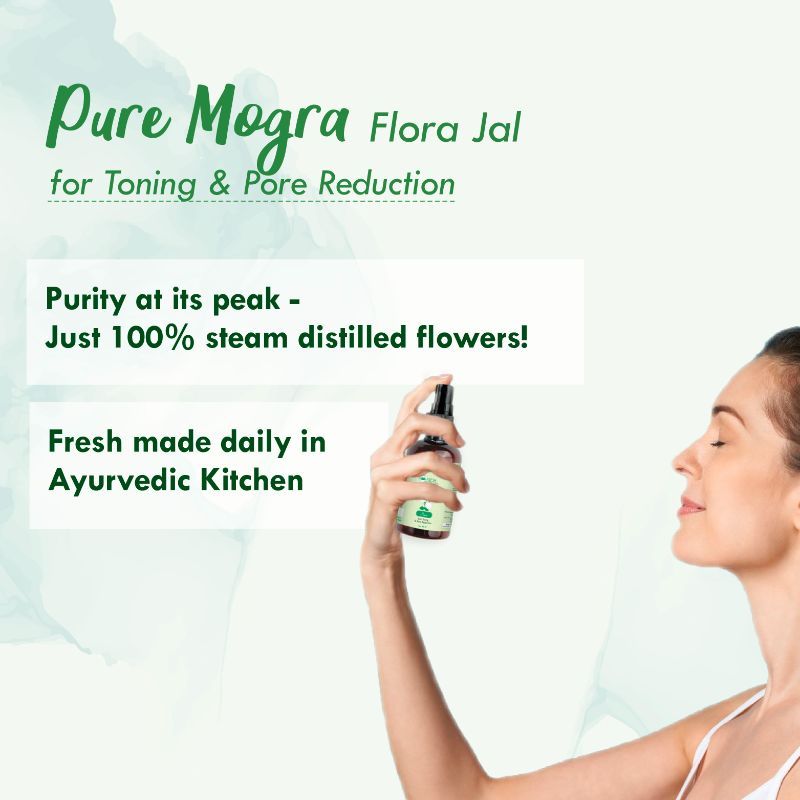 100% Pure Mogra Jal- Mogra Water, Toner & Face Mist for Oil Control, Acne & Skin Hydration