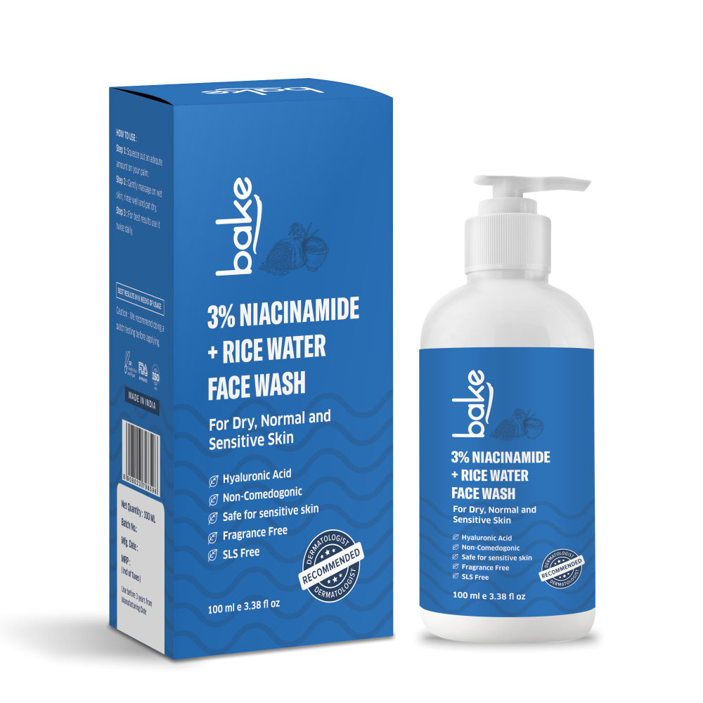3% Niacinamide Face Wash with Rice Water for Acne Marks, Scars & Dark Spots