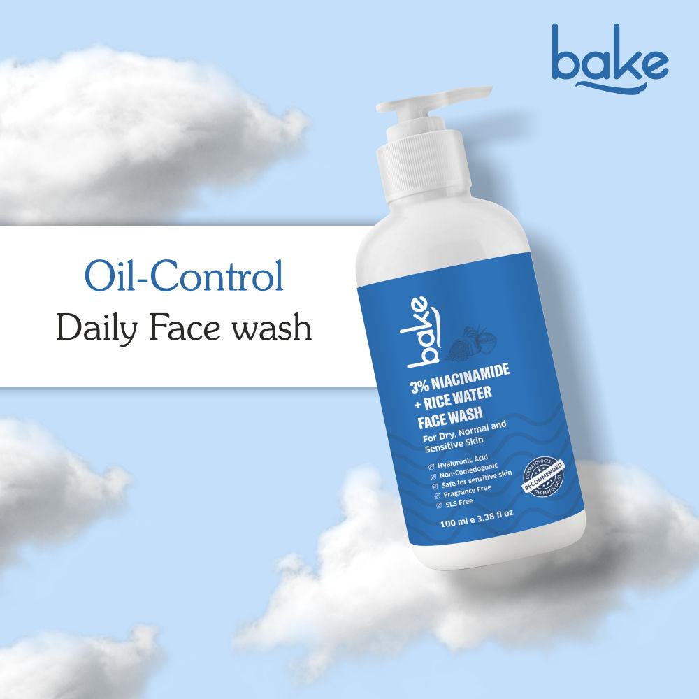 3% Niacinamide Face Wash with Rice Water for Acne Marks, Scars & Dark Spots
