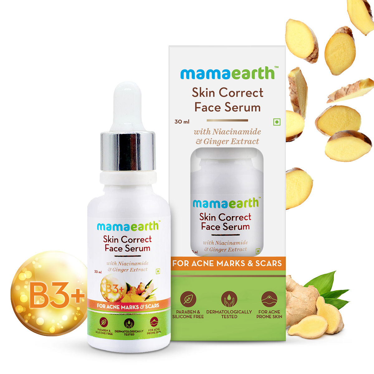 Skin Correct Face Serum with Niacinamide and Ginger Extract