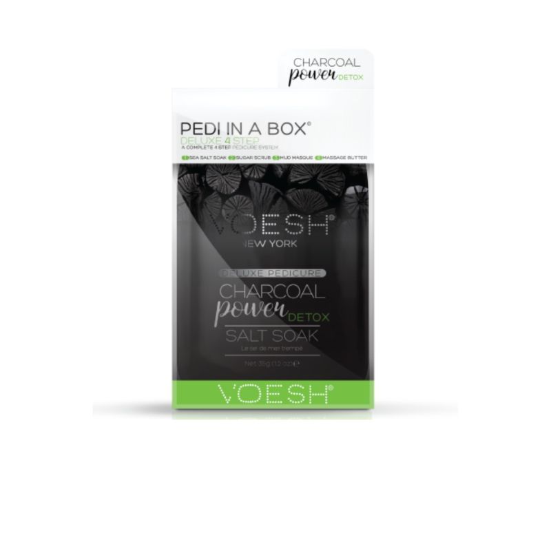 Deluxe Pedicure In A Box (4 Step) - Charcoal Power Detox