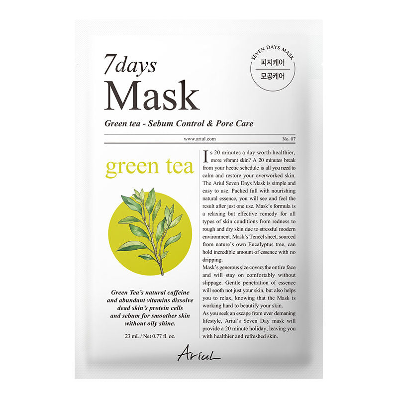 7days Mask - Green Tea + S