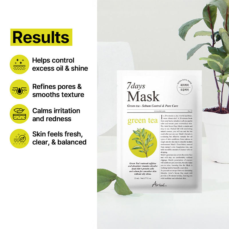 7days Mask - Green Tea + S