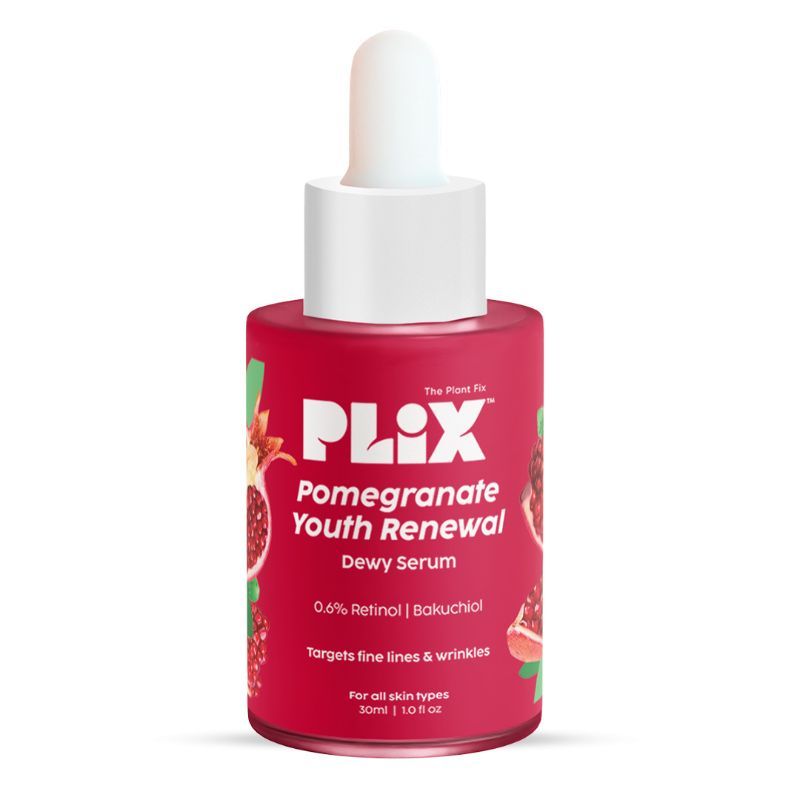 Pomegranate 0.6% Retinol & 0.2% Bakuchi Oil Night Face Serum To Reduce Fine Lines