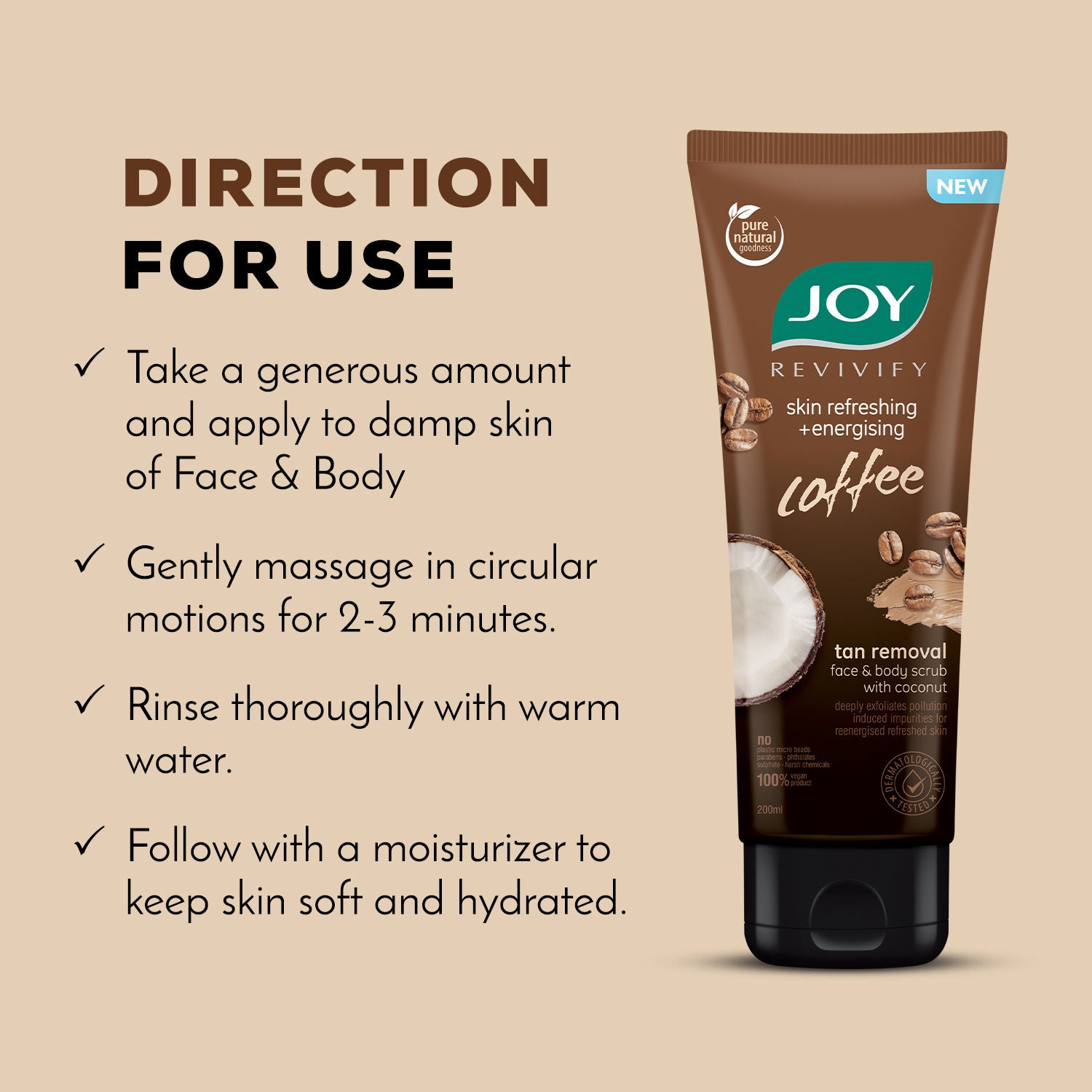 Anti Pollution Exfoliating Coffee Face & Body Scrub For Men & Women