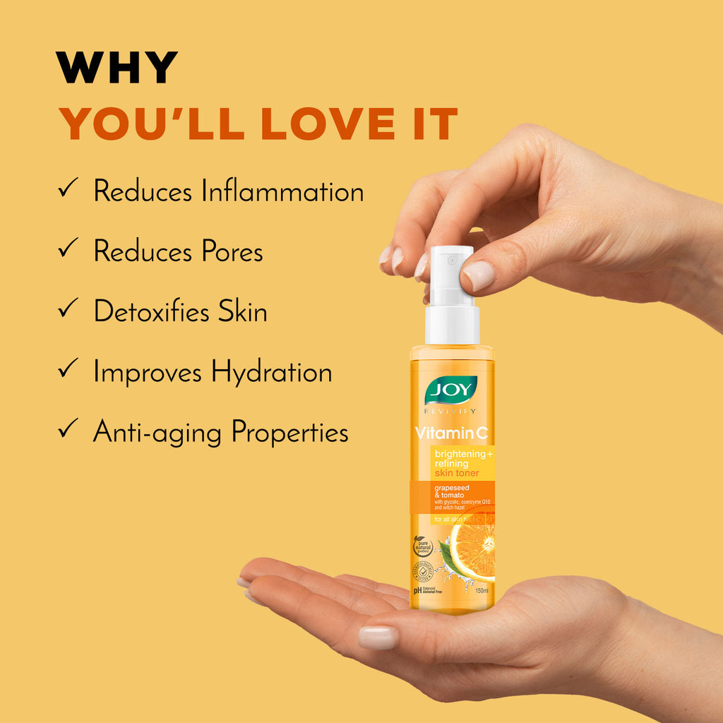 Vitamin C Face Toner For Skin Brightening - pH Balanced, Alcohol Free & For All Skin Types