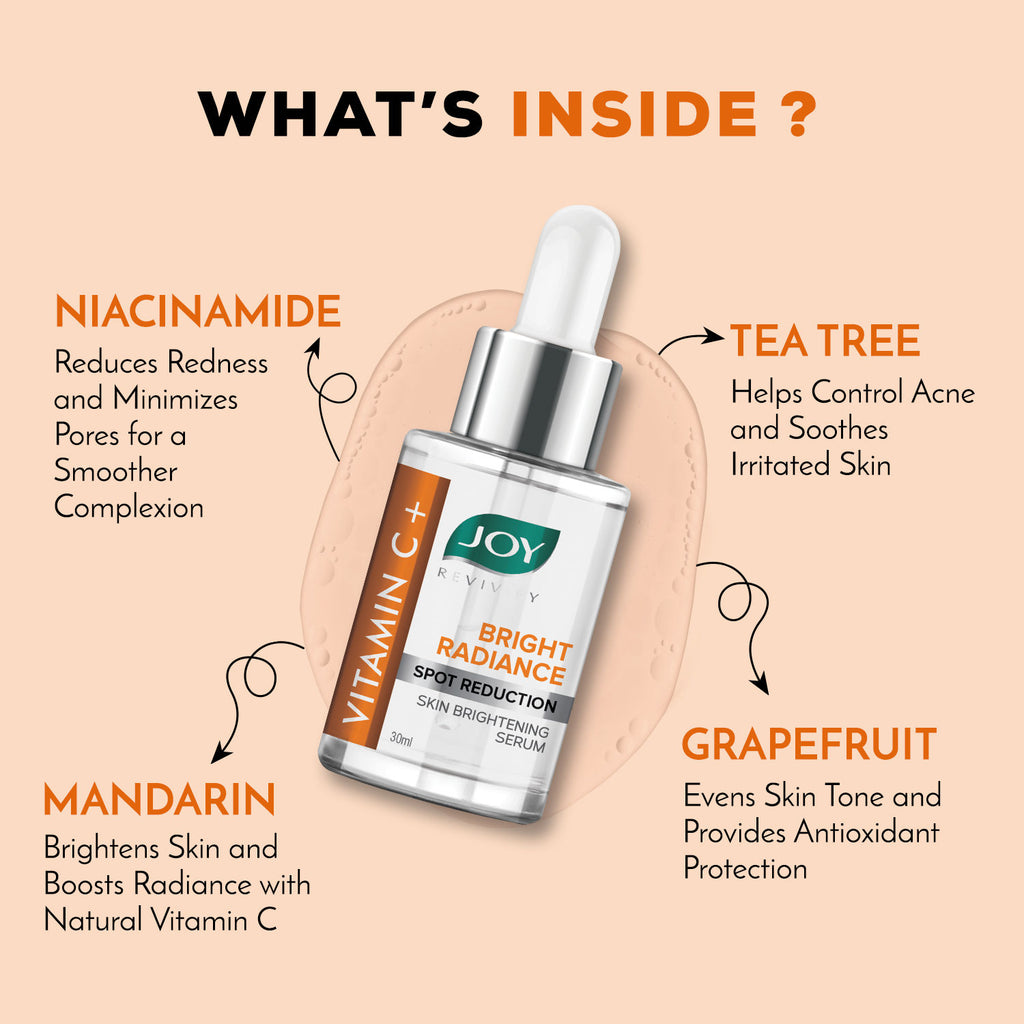 Skin Brightening Vitamin C + Face Serum For Glowing Skin, Controls Premature Ageing