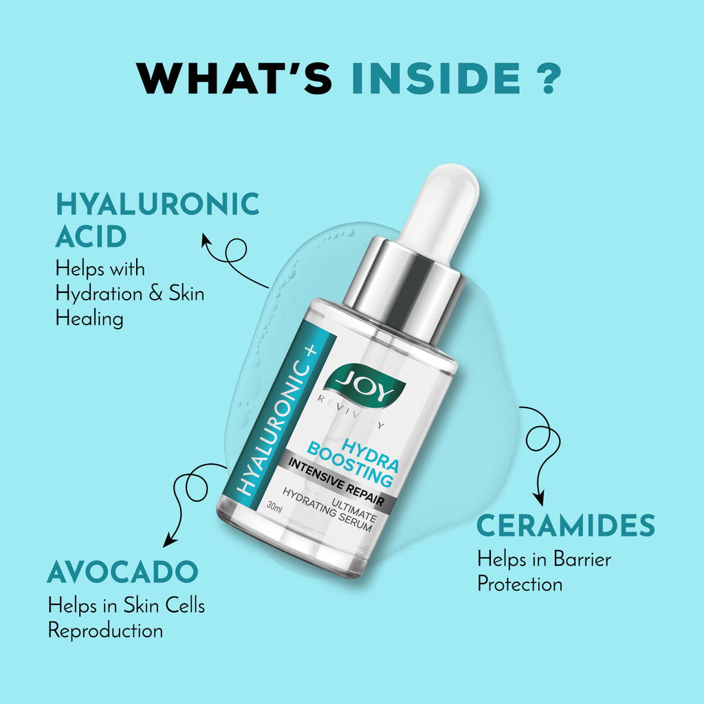 Hydrating Hyaluronic Face Serum for Intensive Repair, Tighens Pores & Improves Skin Texture