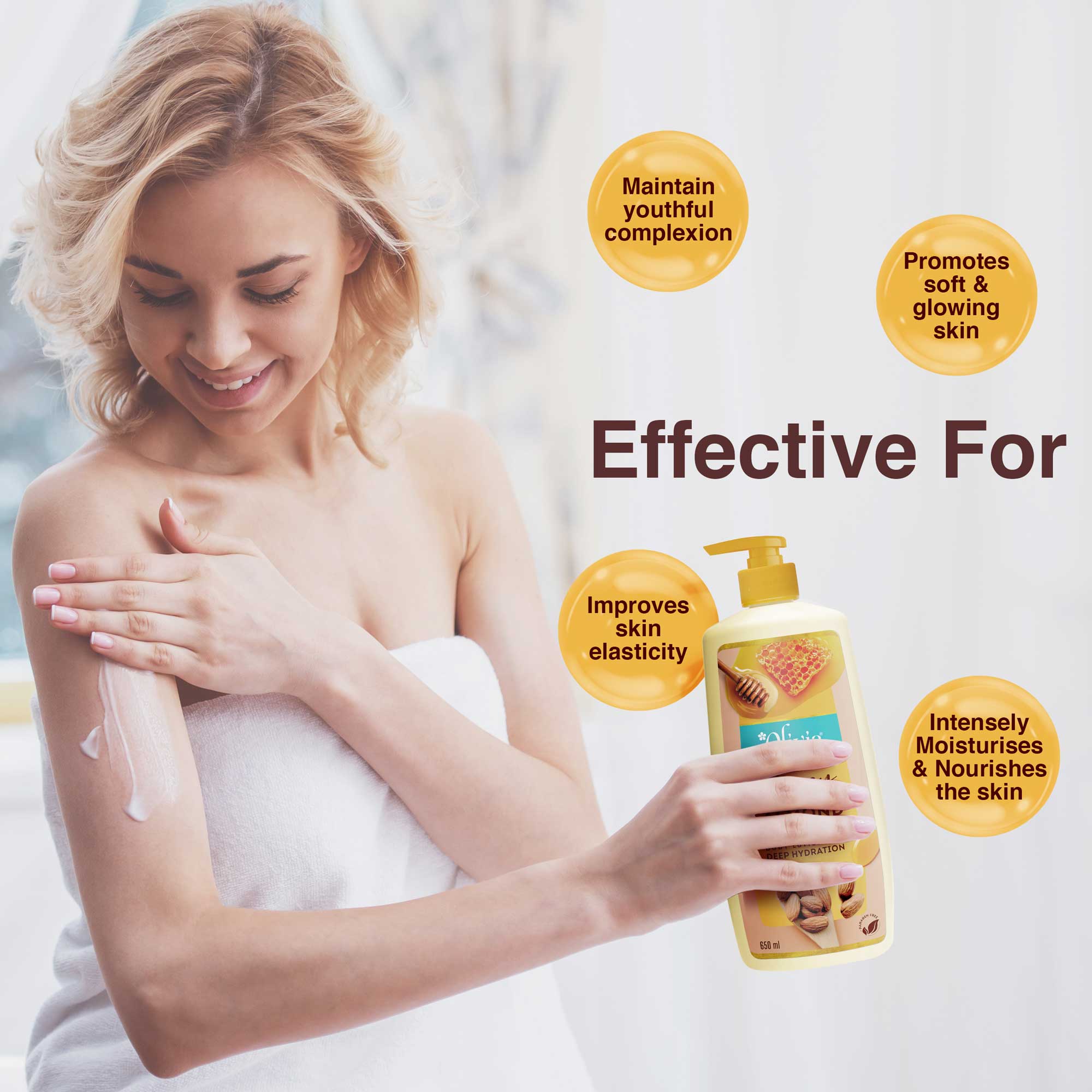 Honey Almond Moisturizer Body Lotion For Deep Hydration