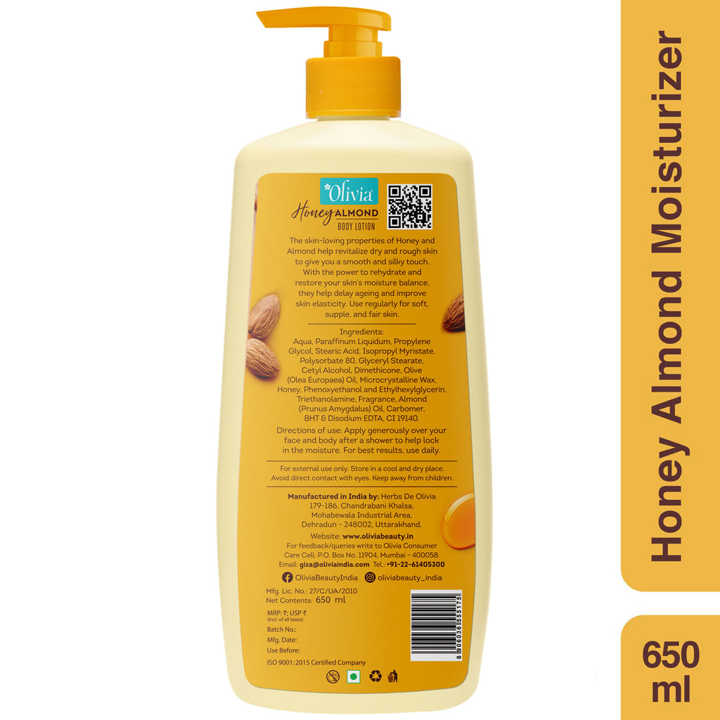 Honey Almond Moisturizer Body Lotion For Deep Hydration