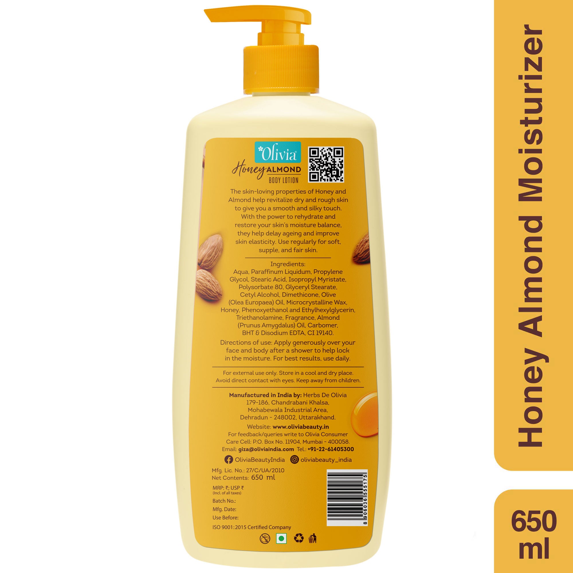 Honey Almond Moisturizer Body Lotion For Deep Hydration