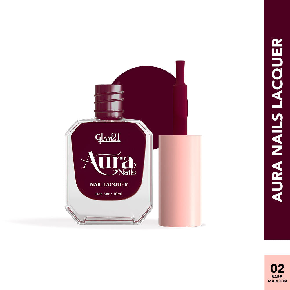 Aura Nails Lacquer - Bare Maroon