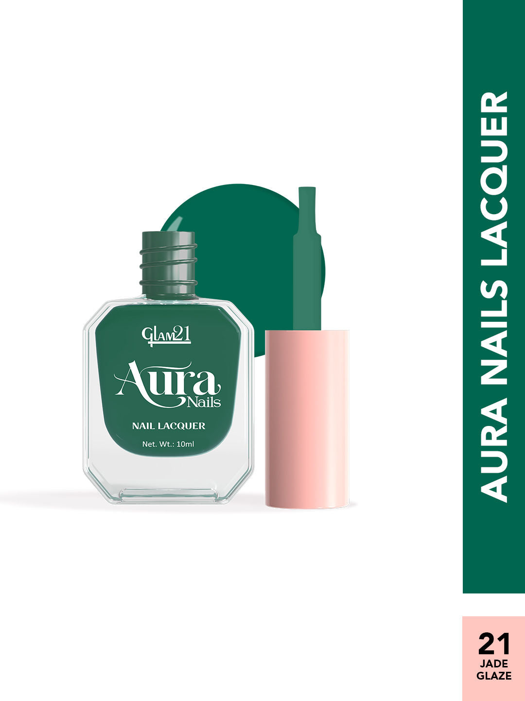 Aura Nails Lacquer - Jade Glaze