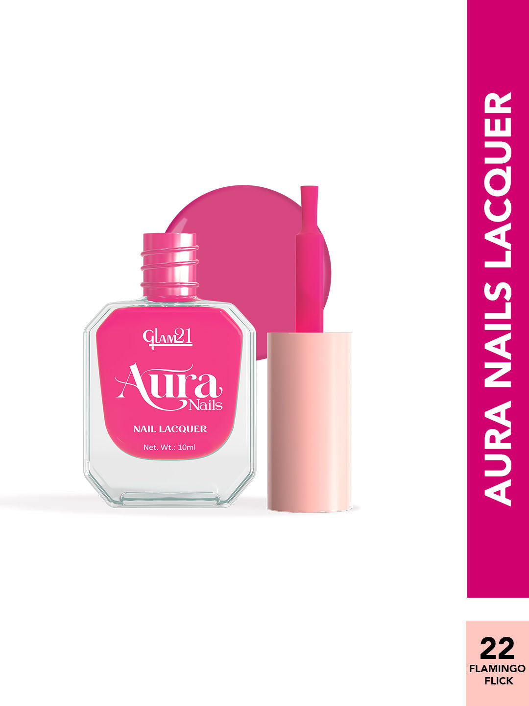 Aura Nails Lacquer - Flamingo Flick