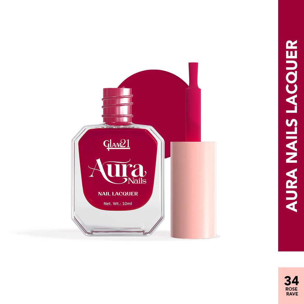Aura Nails Lacquer - Rose Rave